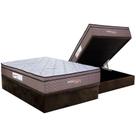 Cama Box Baú Casal: Colchão c/ Vibro Massagem Paropas Vibro Aplause Smart Brown + Base CRC Suede Brown (138x188)