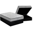 Cama Box Baú Casal: Colchão Espuma D45 Probel Guarda Costas PróExtreme Plus + Base CRC Suede Black (138x188)