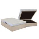 Cama Box Baú Casal: Colchão Espuma Herval D28 / AG65 Frontier + Base CRC Suede Clean(138x188)