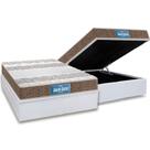 Cama Box Baú Casal: Colchão Espuma Probel D33 / EP Guarda Costas PróIntense Plus Double Face + Base CRC Courano White(138x188)