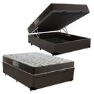Cama Box Baú Casal Colchão Mola Bonnel Belos Sonhos + Box Suede 61x138x188 Cama Box Baú Casal Colchão Mola Bonnel Belos Sonhos + Box Suede 61x138x188