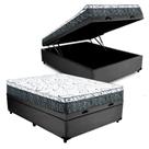 Cama Box Baú Casal Colchão Mola Bonnel Prime Coil Detroit + Box Sintético 71x138x188 Cama Box Baú Casal Colchão Mola Bonnel Prime Coil Detroit + Box Sintético 71x138x188