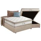 Cama Box Baú Casal: Colchão Molas Anjos MasterPocket Ensacadas King Best Clean + Base CRC Suede Clean(138x188)