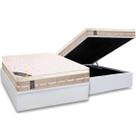 Cama Box Baú Casal: Colchão Molas Bonnel Castor Premium Tecnopedic + Base CRC Courano Black(138x188)