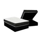 Cama Box Baú Casal: Colchão Molas Bonnel Luckspuma Eagle New + Base CRC Suede Black(138x188) Cama Box Baú Casal: Colchão Molas Bonnel Luckspuma Eagle New + Base CRC Suede Black(138x188)