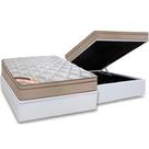 Cama Box Baú Casal: Colchão Molas Castor Pocket Revolution Híbrido + Base CRC Courano White(138x188) Cama Box Baú Casal: Colchão Molas Castor Pocket Revolution Híbrido + Base CRC Courano White(138x188)