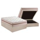 Cama Box Baú Casal: Colchão Molas Ensacadas Anjos MasterPocket Classis + Base CRC Suede Clean(138x188)