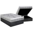 Cama Box Baú Casal: Colchão Molas Ensacadas Castor Pocket Gold Star SLX + Base CRC Suede Gray(138x188)