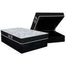 Cama Box Baú Casal: Colchão Molas Ensacadas Orthoflex Starflex + Base CRC Suede Black (138x188) Cama Box Baú Casal: Colchão Molas Ensacadas Orthoflex Starflex + Base CRC Suede Black (138x188)