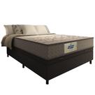 Cama Box Baú Casal Colchão Molas Flora Gazin Cinza/branco 138x188x63cm Até 110 Kg