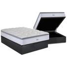 Cama Box Baú Casal: Colchão Molas Herval MasterPocket Ensacadas Toledo + Base CRC Suede Gray(138x188)
