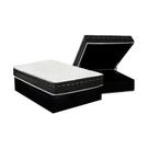 Cama Box Baú Casal: Colchão Molas Luckspuma Bonnel Eagle New + Base CRC Suede Black(138x188) Cama Box Baú Casal: Colchão Molas Luckspuma Bonnel Eagle New + Base CRC Suede Black(138x188)