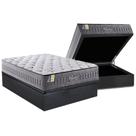 Cama Box Baú Casal: Colchão Molas MasterPocket Ensacadas D Angelis Anjos Versalhes + Base CRC Suede Gray (138x188)