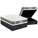 Cama Box Baú Casal Colchão Molas Tecnopedic Castor Silver Star Air One Face Base CRC Suede Gray138x188