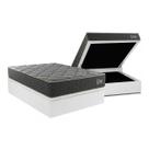 Cama Box Baú Casal + Colchão Ortopédico Kappesberg D40 Anatômico Grise + Base CRC Corano White Cama Box Baú Casal + Colchão Ortopédico Kappesberg D40 Anatômico Grise + Base CRC Corano White