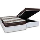 Cama Box Baú Casal: Colchão Ortopédico Ortobom Light + Base CRC Courano White(138x188) Cama Box Baú Casal: Colchão Ortopédico Ortobom Light + Base CRC Courano White(138x188)