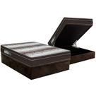 Cama Box Baú Casal: Colchão Ortopédico Ortobom Light + Base CRC Suede Brown(138x188) Cama Box Baú Casal: Colchão Ortopédico Ortobom Light + Base CRC Suede Brown(138x188)