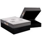 Cama Box Baú Casal: Colchão Ortopédico Polar D28 / EP Orthopremium Hiper Resistence + Base CRC Suede Black(138x188)