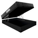 Cama Box Baú Casal Colchão Prime Gold D33 Paropas + Box Sintético 61x138x188 Preto Cama Box Baú Casal Colchão Prime Gold D33 Paropas + Box Sintético 61x138x188 Preto