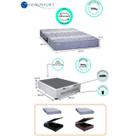 Cama Box Baú Casal + Colchão Sankonfort Espuma Protege Ortopedico 138x188x64 - Firme Resistente - Dupla Face