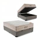 Cama Box Baú Casal Com Colchão Airtech Ortobom 138x188x70cm