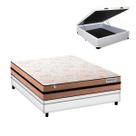 Cama Box Baú Casal e Colchão Smart Milano Molas Ensacadas Cama Box Baú Casal e Colchão Smart Milano Molas Ensacadas