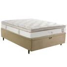 Cama Box Baú Casal Herval Channel Bambu, Molas Ensacadas, 79 x 138 x 188 cm