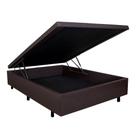 Cama Box Baú Casal Marrom 138x188x34 cm Cama Box Baú Casal Marrom 138x188x34 cm