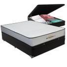 Cama Box Baú Casal Preto e Colchão Orthopedic D33 V-Tech Cama Box Baú Casal Preto e Colchão Orthopedic D33 V-Tech