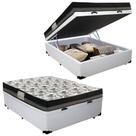Cama Box Baú Casal Sintético + Colchão Ortobom Iso Dupla Face 60X138X188 Cama Box Baú Casal Sintético + Colchão Ortobom Iso Dupla Face 60X138X188