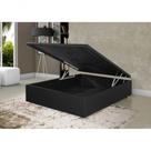 Cama Box Baú Casal Suede Preto 42x138x188 - Rr Colchoes