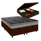 Cama Box Bau + Colchão Casal D28 Paropas