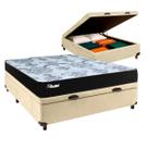 Cama Box Bau + Colchão Casal Molas Ensacadas Paropas