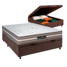 Cama Box Bau + Colchão Casal Molas Ensacadas Sankonfort