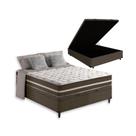 Cama Box Baú + Colchão de Viúva Classic Molas Ensacadas 128x188x64cm Cama Box Baú + Colchão de Viúva Classic Molas Ensacadas 128x188x64cm