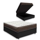 Cama Box Baú + Colchão de Viúva Ortobom D45 Iso 150 128x188x60m