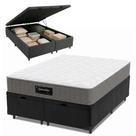 Cama Box Baú Colchão King Molas Ensacadas Splendido 193x203x65cm Munhoz Cama Box Baú Colchão King Molas Ensacadas Splendido 193x203x65cm Munhoz