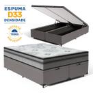 Cama Box Baú com Colchão de Espuma D33 Anjos Pillow In Ortosleep Queen 158 cm