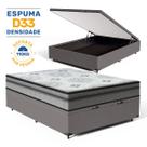 Cama Box Baú com Colchão de Espuma D33 DAngelis Pillow In Ortosleep Casal 138 cm