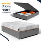 Cama Box Baú com Colchão de Espuma D33 Enrolado Sonno Full Umaflex Casal 138 cm
