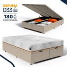Cama Box Baú com Colchão de Espuma D33 Enrolado Sonno Full Umaflex Queen 158 cm