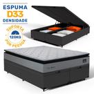 Cama Box Baú com Colchão de Espuma D33 Pillow Top Maxx Queen 158 cm