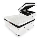 Cama Box Baú com Colchão de Espuma D45 Castor Black & White D45 Double Face Super King 193cm
