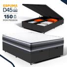 Cama Box Baú com Colchão de Espuma D45 Double Face Territory Hellen Queen 158cm