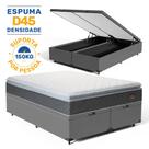 Cama Box Baú com Colchão de Espuma D45 Pillow Top Fort Comfort Queen 158cm Cama Box Baú com Colchão de Espuma D45 Pillow Top Fort Comfort Queen 158cm