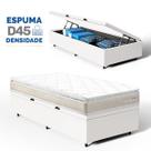 Cama Box Baú com Colchão de Espuma D45 Pillow Top Ortopédico Domo Solteiro 88cm Cama Box Baú com Colchão de Espuma D45 Pillow Top Ortopédico Domo Solteiro 88cm