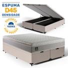 Cama Box Baú com Colchão de Espuma D45 Pillow Top Strong Queen 158 cm