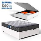 Cama Box Baú com Colchão de Espuma D60 Double Face Guarda Costas Comfort Force Probel Casal 138 cm