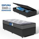 Cama Box Baú com Colchão de Espuma D60 Double Face Guarda Costas Comfort Force Probel Solteiro 88 cm