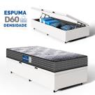 Cama Box Baú com Colchão de Espuma D60 Double Face Guarda Costas Comfort Force Probel Solteiro 88cm
